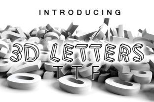 3D Letters Font: A Modern Display Font for Creative Projects