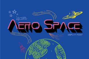 Aero Space Font for Retro-Inspired Editorial Design