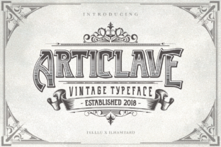 Articlave: A Vintage-Inspired Display Font for Creative Projects