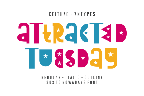 Attracted Tuesday Display Font for Web Design Projects