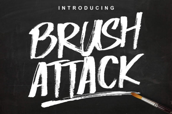 Brush Attack Font for Professional Branding and Creative Design