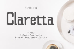 Claretta Family: A Modern Display Font for Handmade Creations