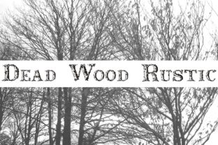 Dead Wood Rustic: A Natural Display Font for Creative Makers