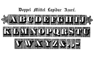 Doppel Mittel Lapidar Azure Display Font for Web Design
