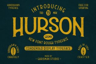 Hurson: A Handwritten Display Font for Vintage Elegance