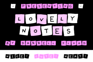 Lovely Notes: A Display Font for Creative Branding