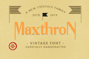 Maxthron Family: A Modern Display Font for Editorial Design