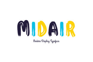 Midair Display Font for Creative Makers and Product Designers