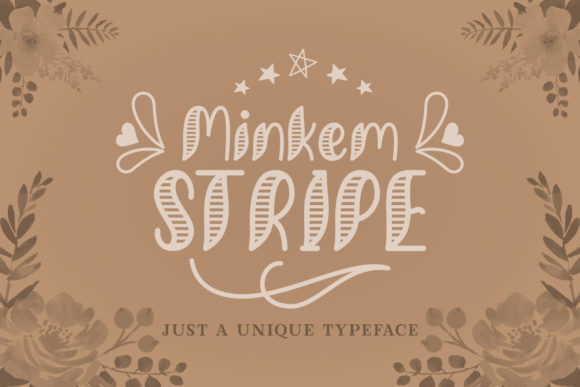 Minkem Stripe: A Playful Display Font for Summer Designs
