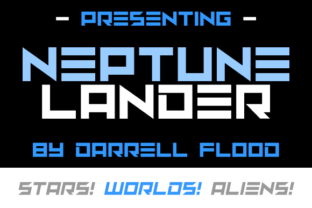 Neptune Lander Font for Futuristic Editorial Design