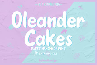 Oleander Cakes Display Font for Handmade Creations