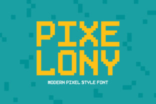 Pixelony – A Modern Display Font for Digital Creativity