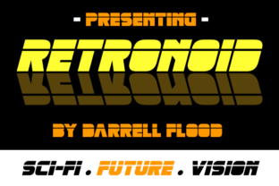 Retronoid Font for Retro-Themed Design Projects