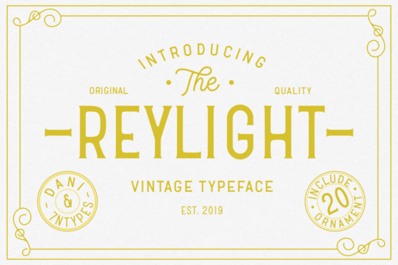 Reylight: A Clean Display Font for Professional Branding