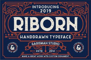 Riborn Family: A Vintage Display Font for Creative Campaigns