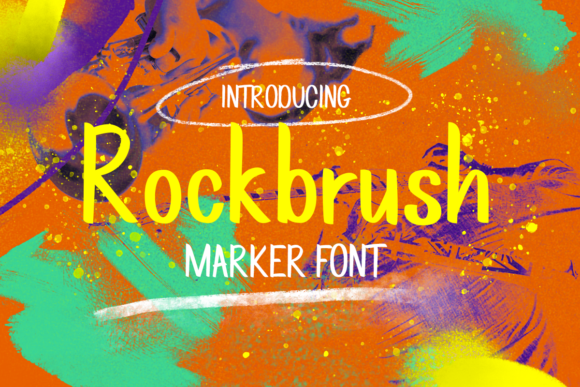 Rockbrush Font: A Modern Display Font for Creative Projects