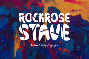 Rockrose Stave: A Modern Display Font for Branding