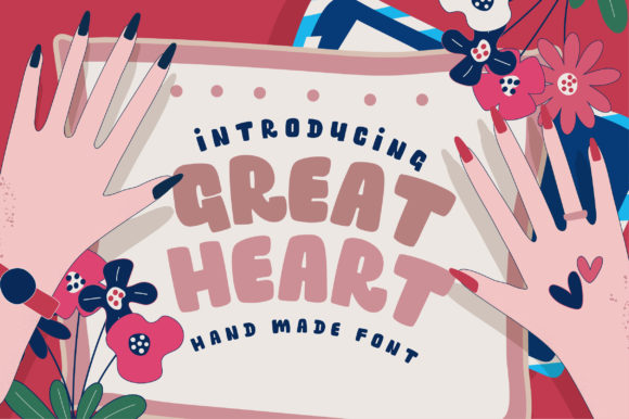 The Great Heart Font: A Bold Display Font for Creative Projects
